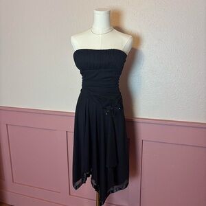 City Triangles vintage fairy goth y2k 2000s runched handkerchief cocktail dress